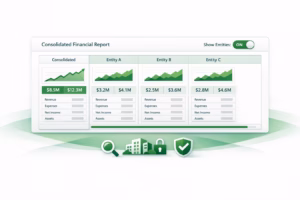 Entities in Reports: Bringing Entity-Level Visibility into Group Reporting